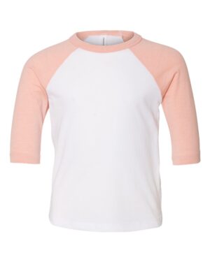BELLA + CANVAS Toddler Three-Quarter Sleeve Baseball Tee - Image 10