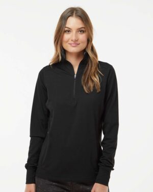 J. America Women’s Omega Stretch Quarter-Zip Pullover - Image 4