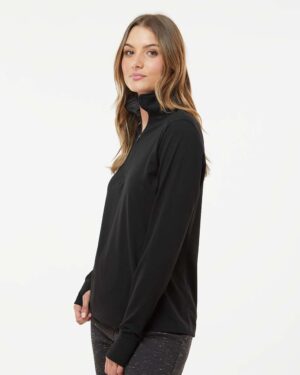 J. America Women’s Omega Stretch Quarter-Zip Pullover - Image 5