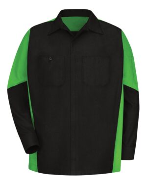 Red Kap Men's Tall Long Sleeve Automotive Crew Shirt - Image 5