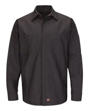 Red Kap Men's Tall Long Sleeve Automotive Crew Shirt - Image 9