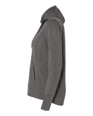 J. America Women’s Omega Stretch Snap-Placket Hooded Sweatshirt - Image 3