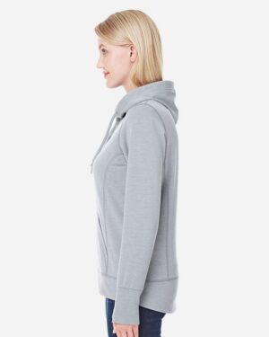 J. America Women’s Omega Stretch Snap-Placket Hooded Sweatshirt - Image 11