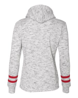 J. America Women’s Mélange Fleece Striped-Sleeve Hooded Sweatshirt - Image 14