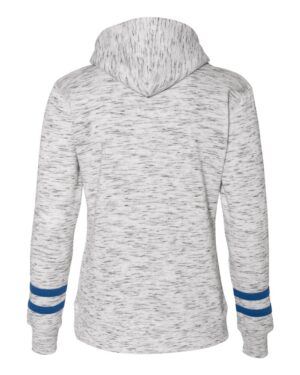 J. America Women’s Mélange Fleece Striped-Sleeve Hooded Sweatshirt - Image 20