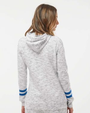 J. America Women’s Mélange Fleece Striped-Sleeve Hooded Sweatshirt - Image 24