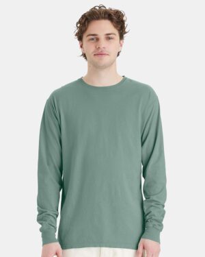 ComfortWash by Hanes Unisex Garment-Dyed Long Sleeve T-Shirt - Image 46