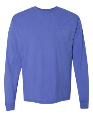 ComfortWash by Hanes Unisex Garment-Dyed Long Sleeve T-Shirt With a Pocket - Image 23