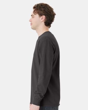 ComfortWash by Hanes Unisex Garment-Dyed Long Sleeve T-Shirt With a Pocket - Image 53