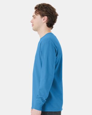 ComfortWash by Hanes Unisex Garment-Dyed Long Sleeve T-Shirt With a Pocket - Image 69