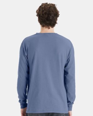 ComfortWash by Hanes Unisex Garment-Dyed Long Sleeve T-Shirt With a Pocket - Image 60