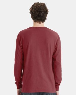 ComfortWash by Hanes Unisex Garment-Dyed Long Sleeve T-Shirt With a Pocket - Image 10