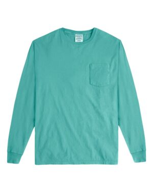 ComfortWash by Hanes Unisex Garment-Dyed Long Sleeve T-Shirt With a Pocket - Image 61