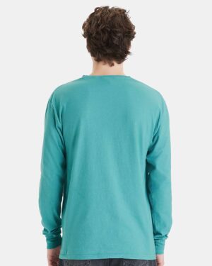 ComfortWash by Hanes Unisex Garment-Dyed Long Sleeve T-Shirt With a Pocket - Image 64