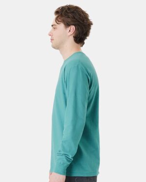 ComfortWash by Hanes Unisex Garment-Dyed Long Sleeve T-Shirt With a Pocket - Image 63