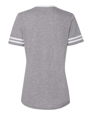 JERZEES Women's Varsity Triblend V-Neck T-Shirt - Image 5