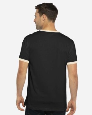 Next Level Unisex Cotton Ringer T-Shirt - Image 5