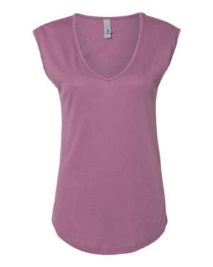 Next Level Women's Festival Sleeveless Deep V-Neck T-Shirt - Image 16