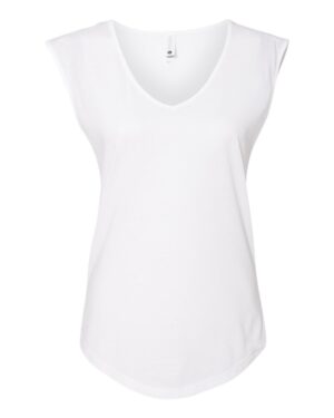 Next Level Women's Festival Sleeveless Deep V-Neck T-Shirt - Image 25