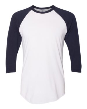 American Apparel Unisex 50/50 Raglan Three-Quarter Sleeve Tee - Image 7
