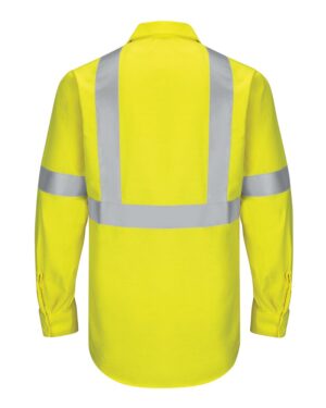 Red Kap Men's Enhanced & Hi-Visibility Long Sleeve Work Shirt - Image 10
