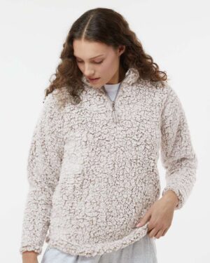 J. America Women’s Epic Sherpa Quarter-Zip Pullover - Image 34