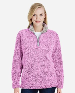 J. America Women’s Epic Sherpa Quarter-Zip Pullover - Image 28