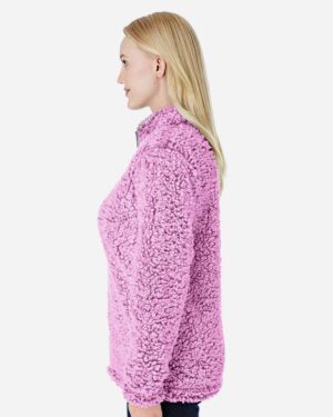 J. America Women’s Epic Sherpa Quarter-Zip Pullover - Image 29