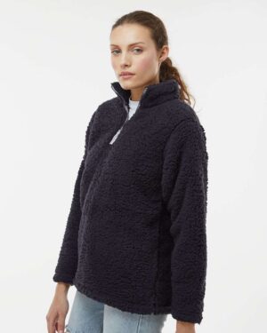 J. America Women’s Epic Sherpa Quarter-Zip Pullover - Image 5