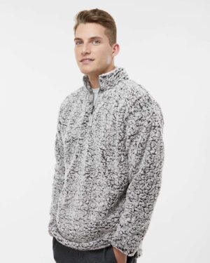 J. America Men's Sherpa Quarter-Zip Pullover - Image 11