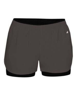 Badger Women's Double Up Shorts - Image 2