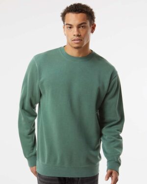 Independent Trading Co. Unisex Midweight Pigment-Dyed Crewneck Sweatshirt - Image 4