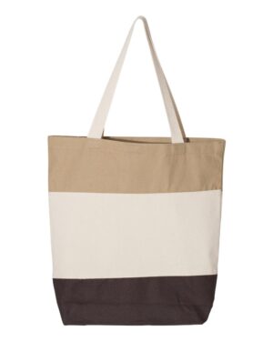 Q-Tees 11L Tri-Color Tote - Image 5