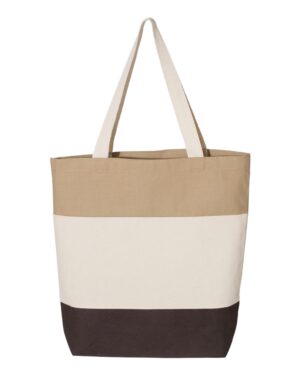 Q-Tees 11L Tri-Color Tote - Image 4