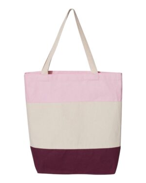 Q-Tees 11L Tri-Color Tote - Image 10