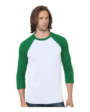Bayside Unisex Triblend Three-Quarter Sleeve Raglan T-Shirt - Image 7