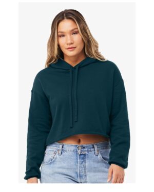 BELLA + CANVAS Women's Crop Fleece Hoodie Sweatshirt - Image 4