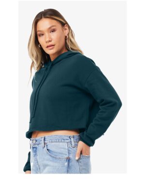 BELLA + CANVAS Women's Crop Fleece Hoodie Sweatshirt - Image 5