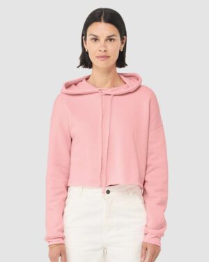 BELLA + CANVAS Women's Crop Fleece Hoodie Sweatshirt - Image 48