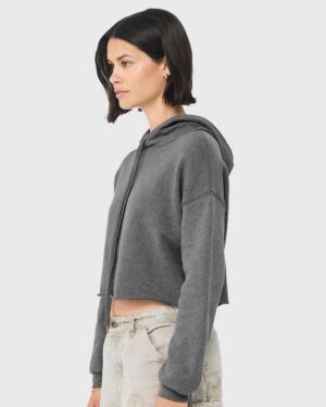 BELLA + CANVAS Women's Crop Fleece Hoodie Sweatshirt - Image 17