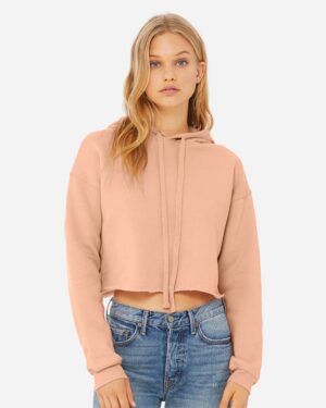 BELLA + CANVAS Women's Crop Fleece Hoodie Sweatshirt - Image 42