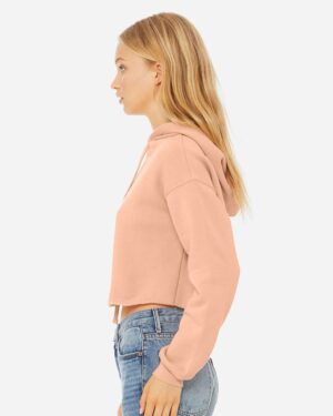 BELLA + CANVAS Women's Crop Fleece Hoodie Sweatshirt - Image 43