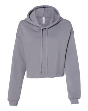 BELLA + CANVAS Women's Crop Fleece Hoodie Sweatshirt - Image 51
