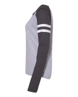 LAT Women's Fine Jersey Mash Up Long Sleeve T-Shirt - Image 3