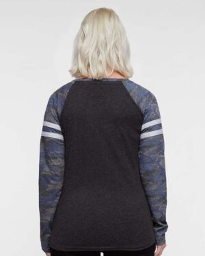LAT Women's Fine Jersey Mash Up Long Sleeve T-Shirt - Image 9
