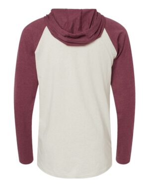 LAT Men's Fine Jersey Hooded Long Sleeve Raglan T-Shirt - Image 16