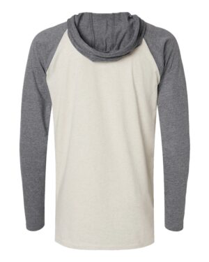 LAT Men's Fine Jersey Hooded Long Sleeve Raglan T-Shirt - Image 13