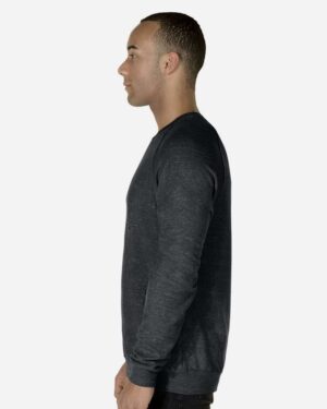 JERZEES Unisex Snow Heather French Terry Crewneck Sweatshirt - Image 5