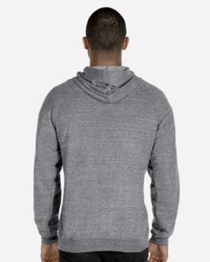 JERZEES Unisex Snow Heather French Terry Raglan Hooded Sweatshirt - Image 9