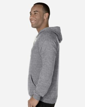 JERZEES Unisex Snow Heather French Terry Raglan Hooded Sweatshirt - Image 8